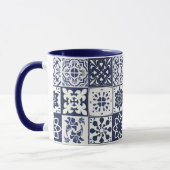 Mok met het Portugese Tiles Pattern - Azulejos (Links)