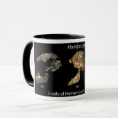 Mok met Homo naledi skulls (Voorkant links)