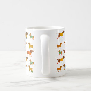 Mok met honden in truitjes