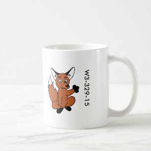 Mok met houtsbadge Fox