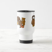 Mok met houtsbadge Owl (Center)