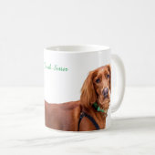 Mok met Irish Setter (Voorkant rechts)