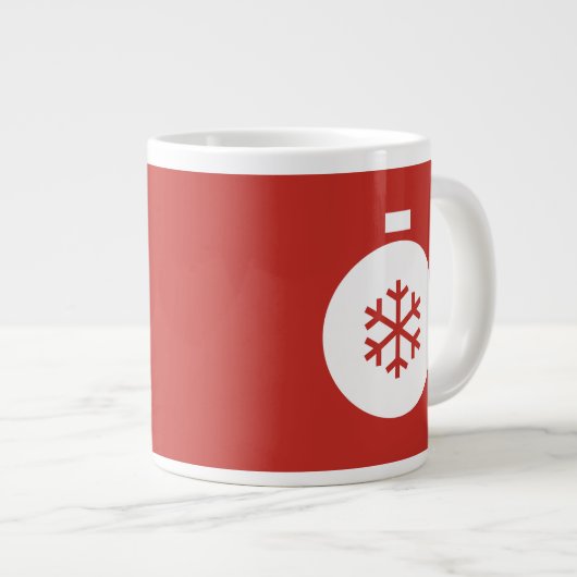Mok met kerstbal Roodkoffie (Voorkant rechts)