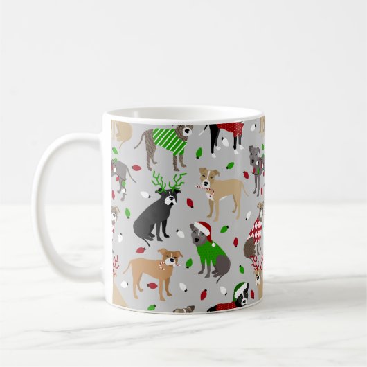 Mok met kerstcadeau voor honden (Links)