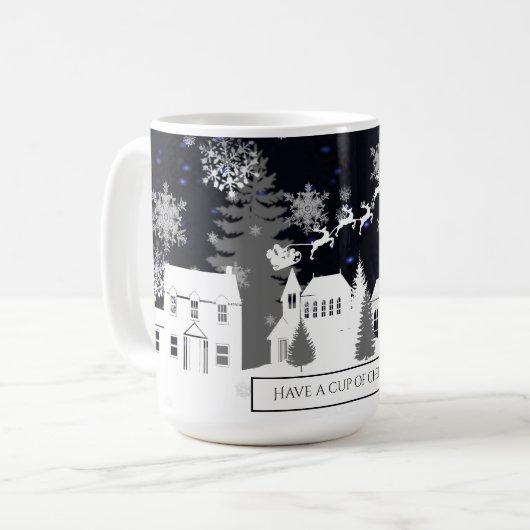 Mok met kerstklep (Voorkant links)