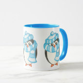 Mok met kerstkoffie in Penguin (Voorkant rechts)