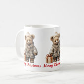 Mok met kerstteddy Bear (Voorkant links)