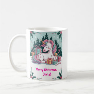 Mok met kerstunicorn