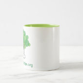 Mok met Lime Green Inside - rechts (Center)