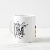 Mok met logo; kunst (Voorkant links)