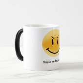 Mok met morphing glimlach (Voorkant links)