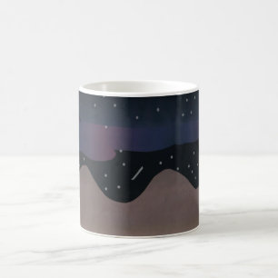 Mok met Nighttime Mountain Scene