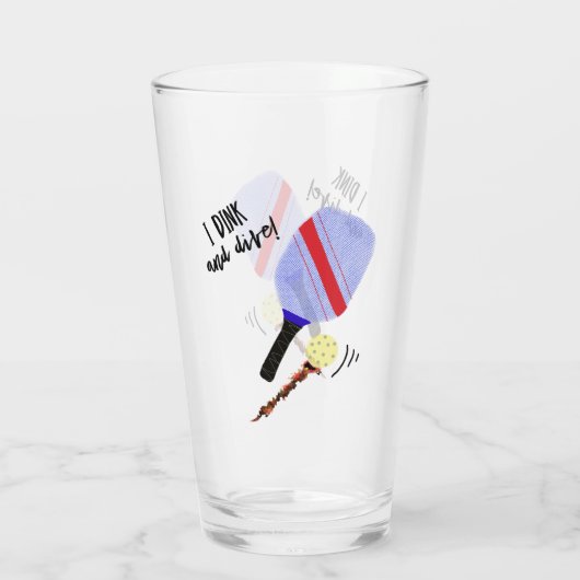 Mok met Pickleball Glas (Achterkant)