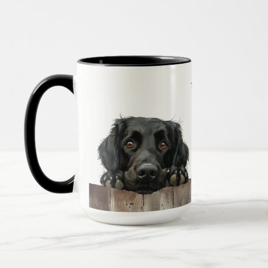Mok met platte omhulling van de retriever (Links)
