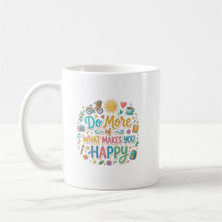 Mok met positieve vibes en leuk grafisch ontwerp