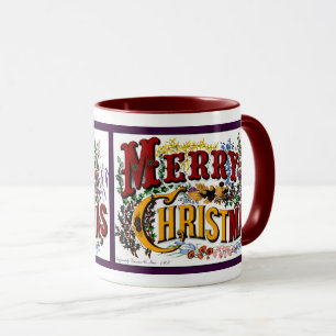 Mok met prettige kerstcadeaus