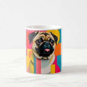 Mok met Pug ontwerp