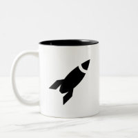 Mok met Rocket Pictogram