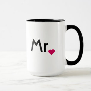 Mok met rood liefdeshart