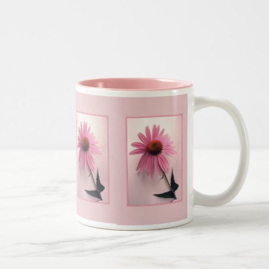 Mok met roze conefloer (Rechts)