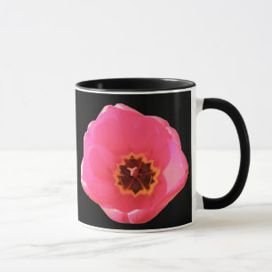 Mok met roze tulp