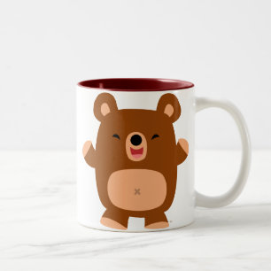 Mok met Schattige Lachende Cartoon Beer