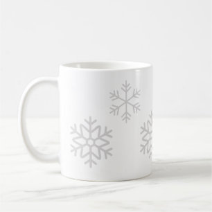 Mok met sfeer van een zachte winter Sneeuwvlok kof