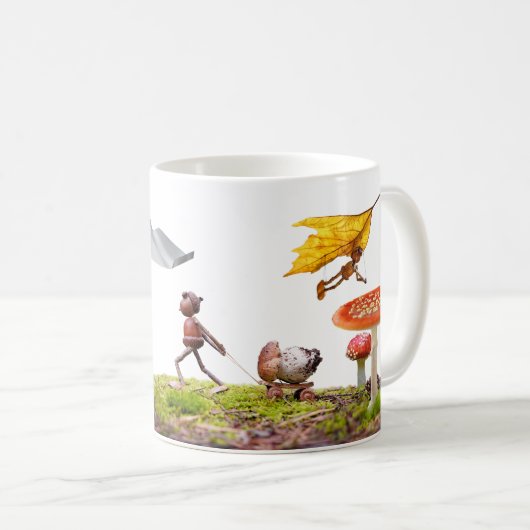 Mok met sporenbladeren in de bossen (Voorkant rechts)