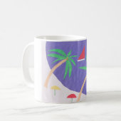 Mok met strand Scene (Voorkant links)