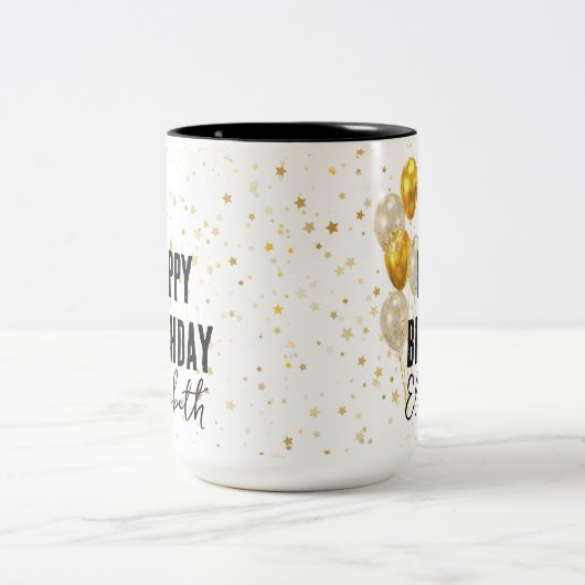 Mok met tekst "Gefeliciteerd met je verjaardag", v (Center)