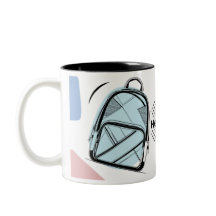 Mok met terug naar school thema koffie