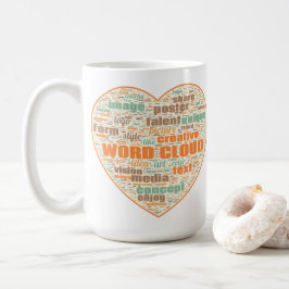 Mok met twee Prints - Word Cloud