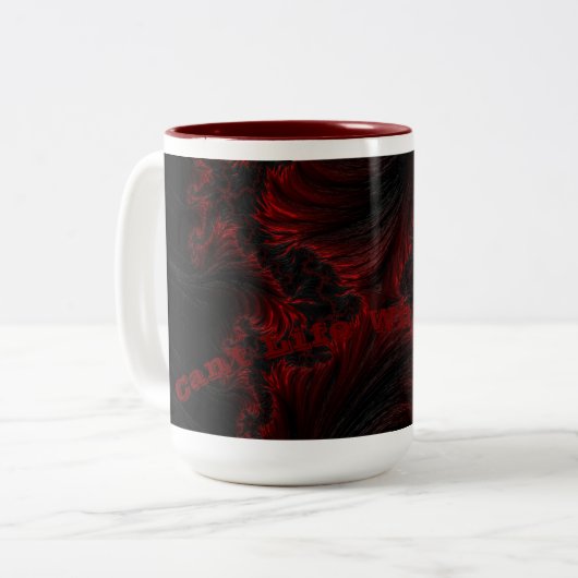 Mok met tweetone-liefde (Voorkant links)