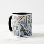 Mok met twintig dollar (Voorkant links)