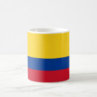 Mok met vlag van Colombia