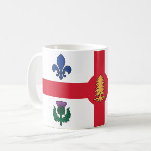 Mok met vlag van Montreal, Canada