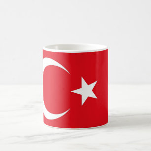 Mok met vlag van Turkije