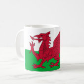 Mok met vlag van Wales (Voorkant links)