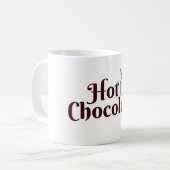 Mok met warme chocolade (Voorkant links)