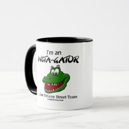 Mok met zwarte koffie met straatteam Logo