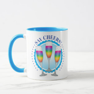 Mok Mimosa Rainbow Champagne Glasses