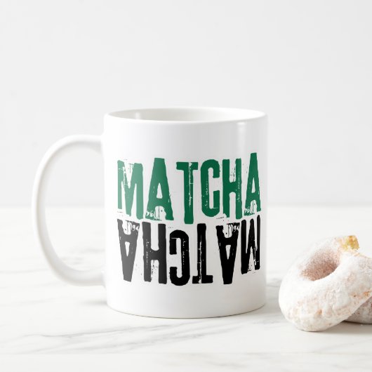 Mok minnaar cadeau, Matcha minnaar cadeau, Mok cad (Met donut)