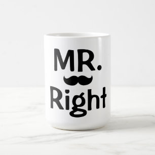Mok/Mr. Recht met Mustache Koffiemok