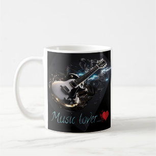 mok Music Lover zwart gitaar