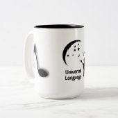 Mok 'Muziek de Universele Taal' (Voorkant links)