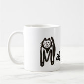 Mok - Naam met Initiaal Kat Letter M (Links)