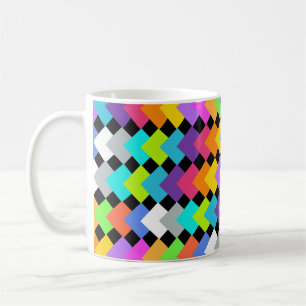 Mok Neon Diamonds Coffee