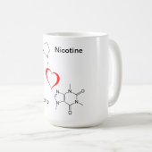 Mok Nicotine en Caffeine LOVE (Voorkant rechts)