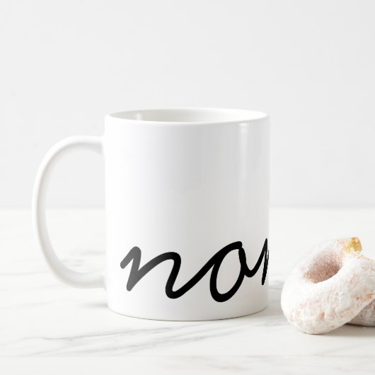Mok niet-koffie (Met donut)