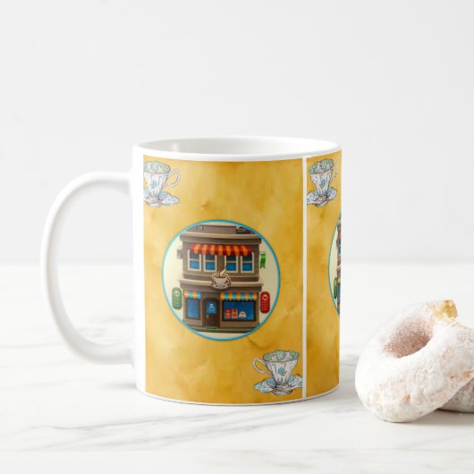 mok ontbijtkoffie (Met donut)